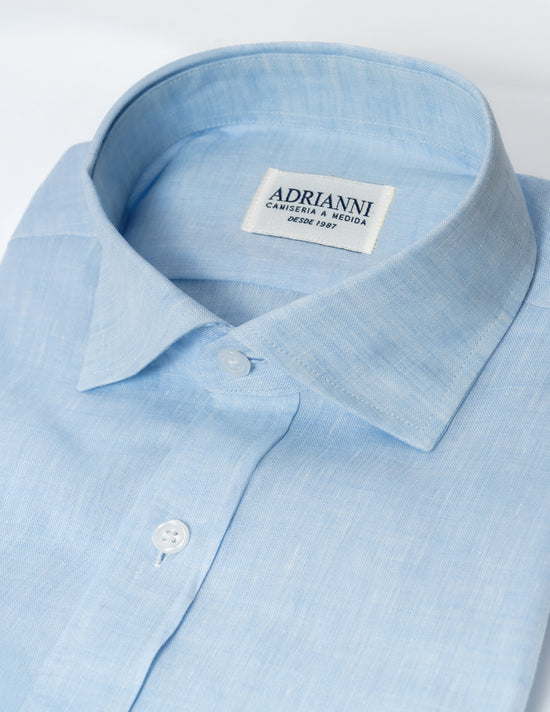 Camisa celeste lino