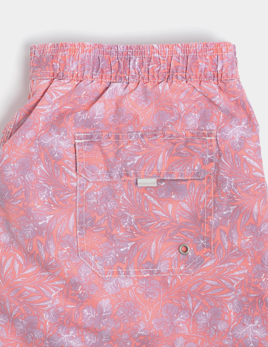 Bañador coral estampado floral
