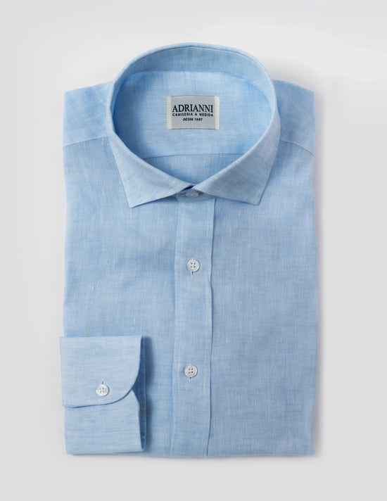 Camisa celeste lino
