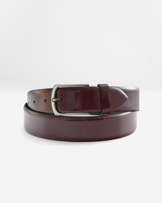 Cinturón liso granate