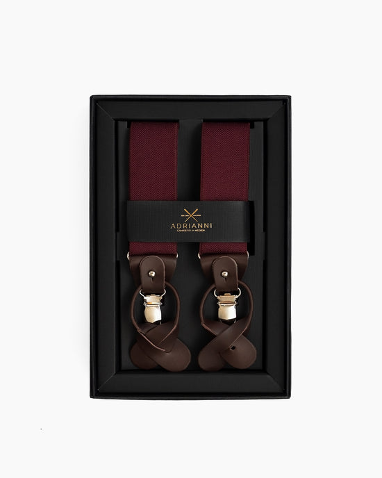 Tirantes liso granate